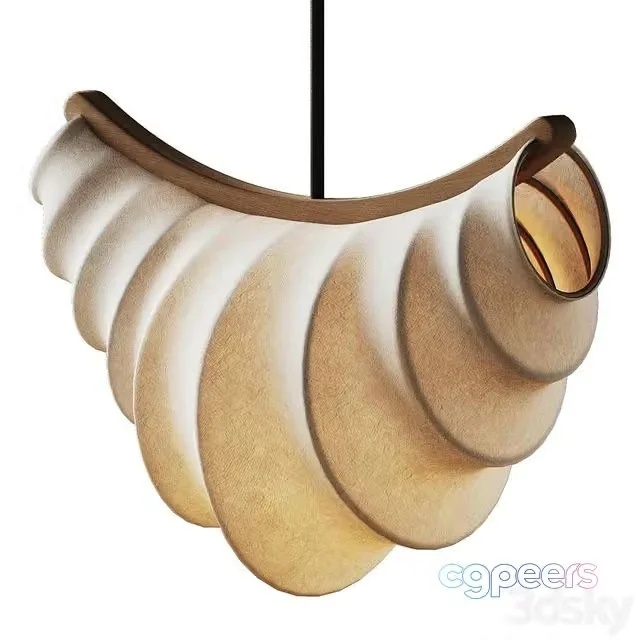 3ds Max Free – Croissant pendant lamp from helenloom