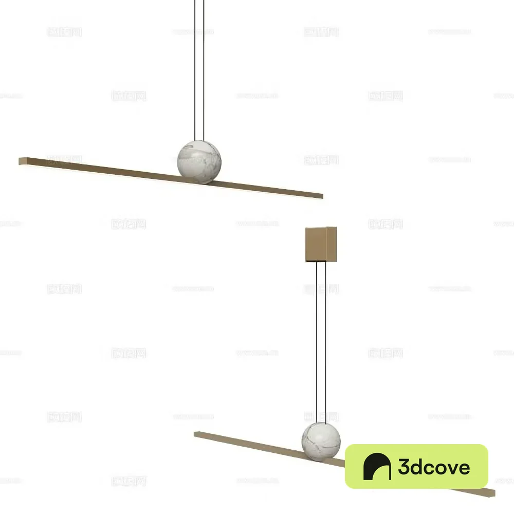 Italamp Italian minimalist chandelier long chandelier