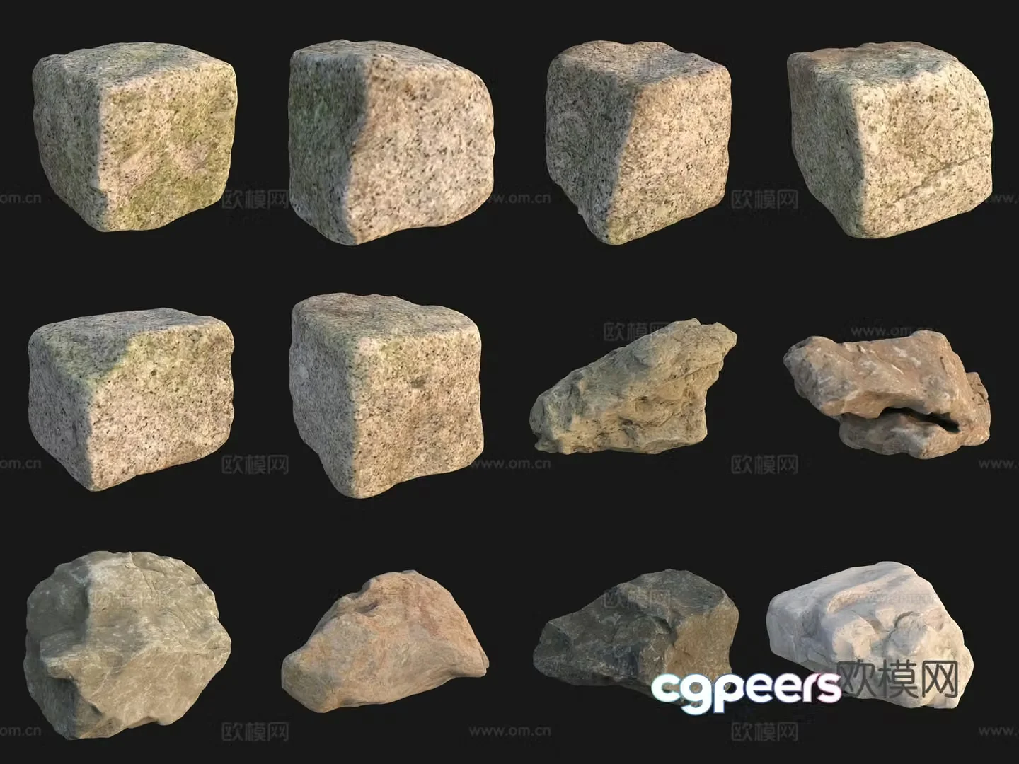 Rock big stone 3d model