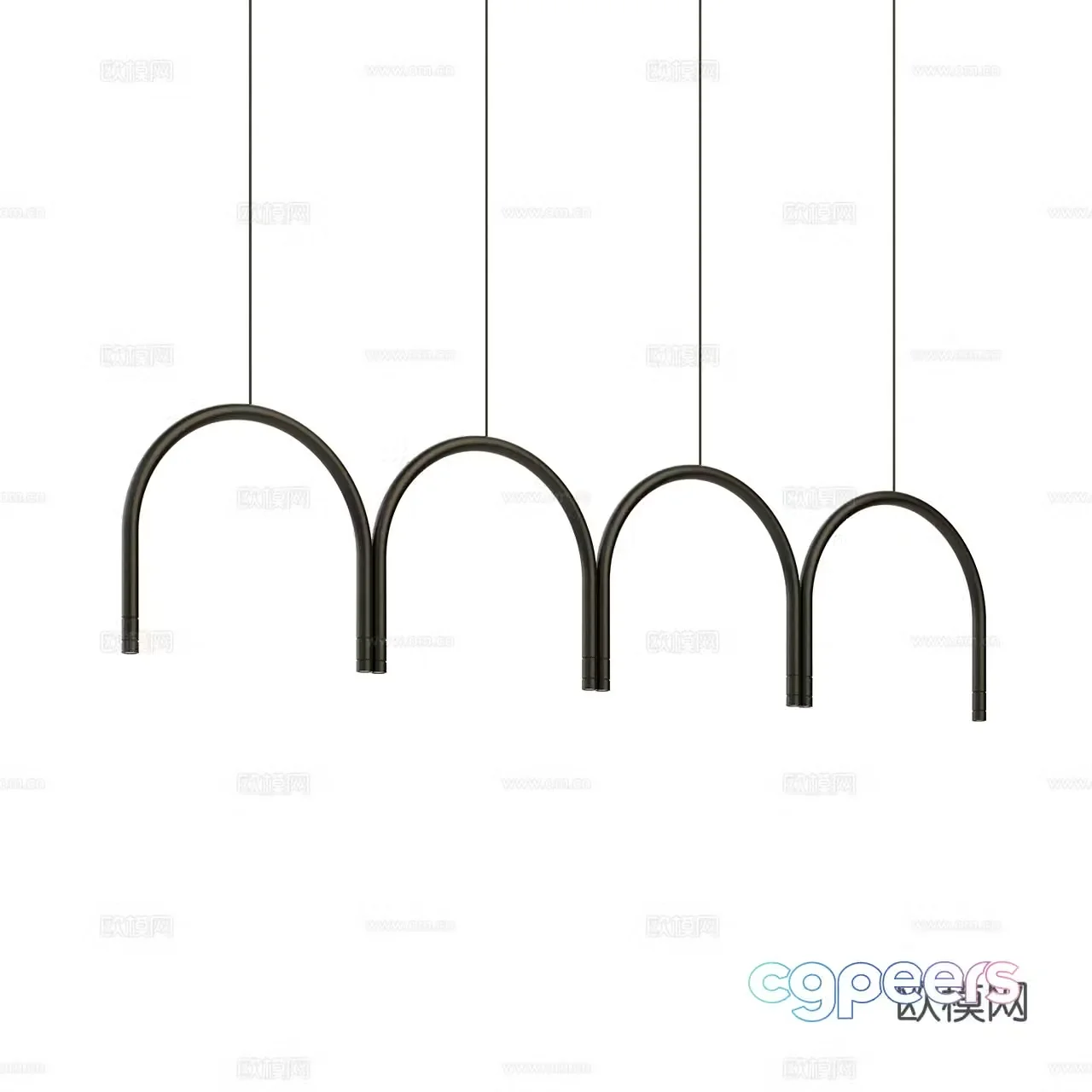 Loum Minimalist Chandelier Decorative Chandelier Module Chandelier Metal Chandelier Multi-head Chandelier 3D Model