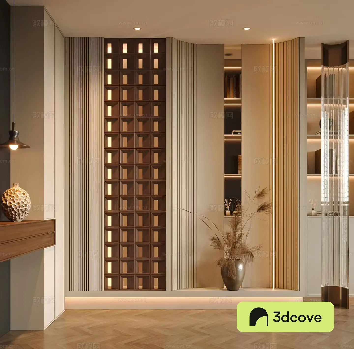 Middle-aged style entrance 3D model