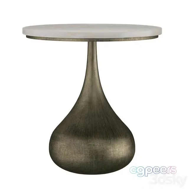 3ds Max Free – Mateo Side Table Aged Brass