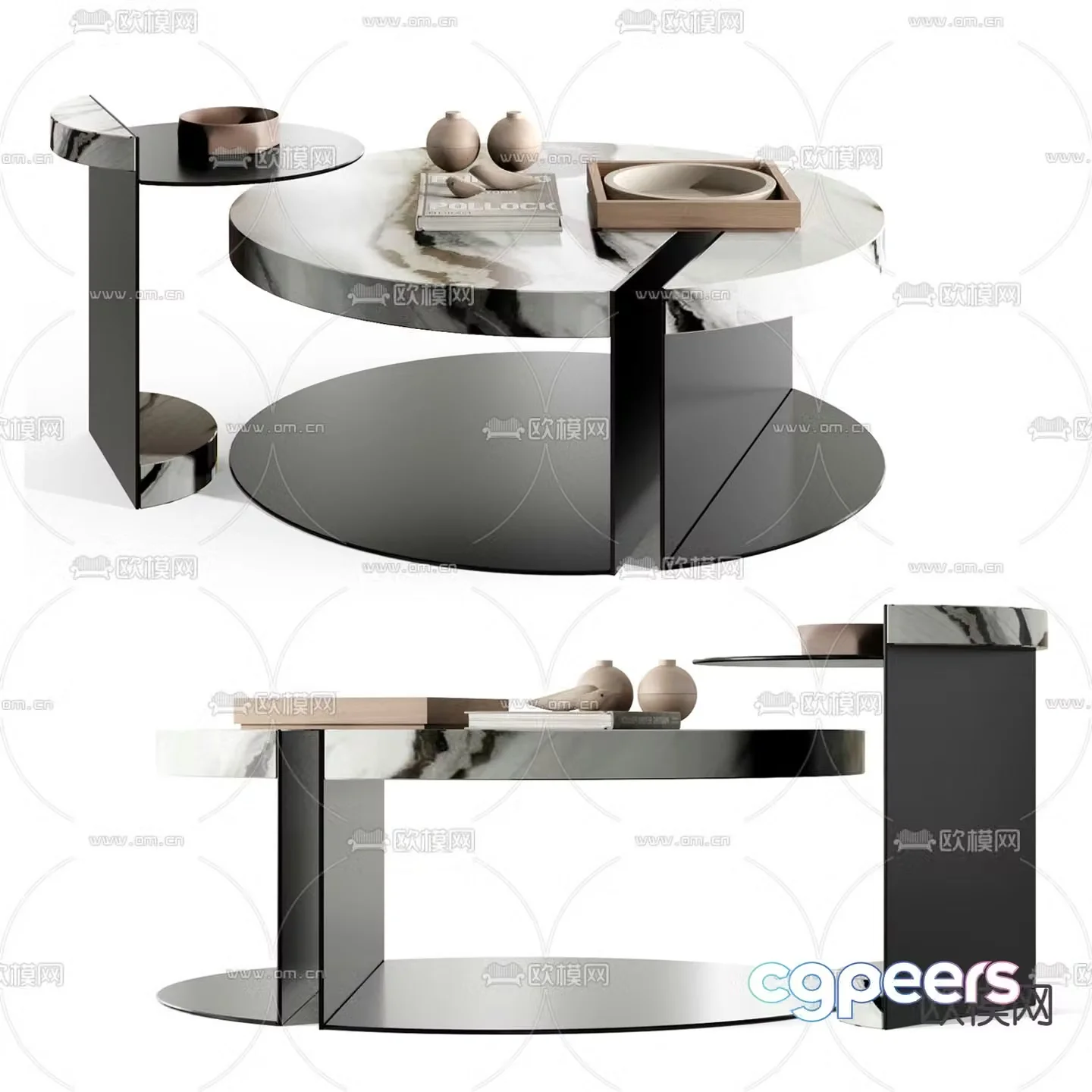 MISSANA round coffee table 3d model