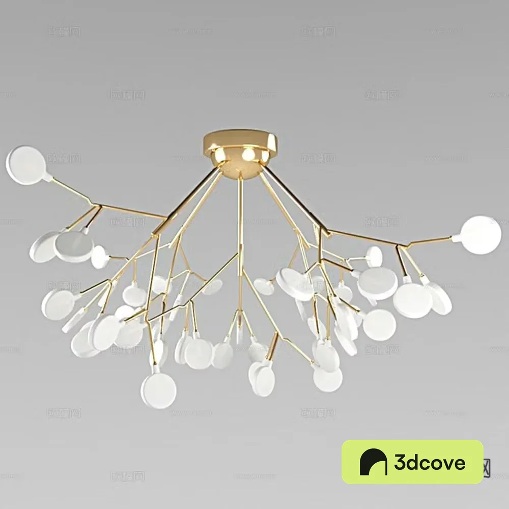 Light luxury branch chandelier