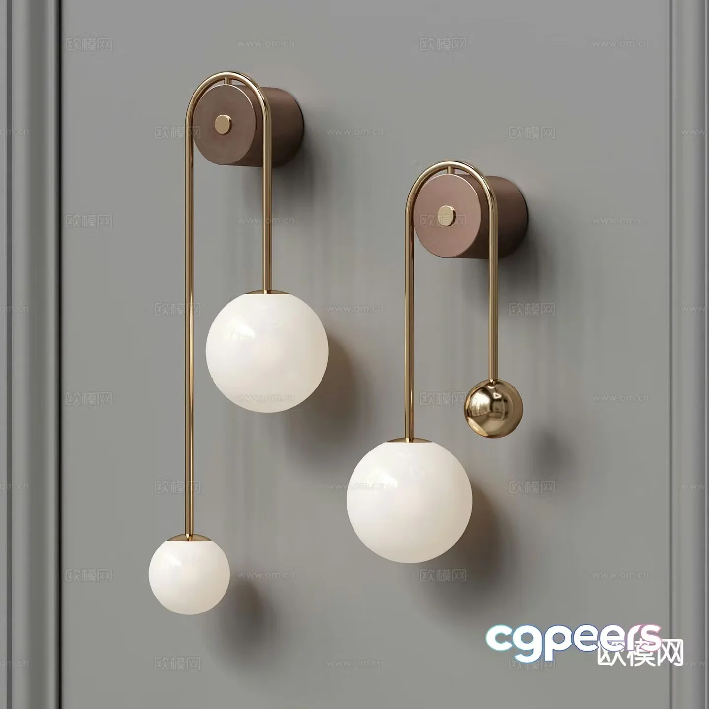 Light luxury wall lamp bedside wall lamp 3d model