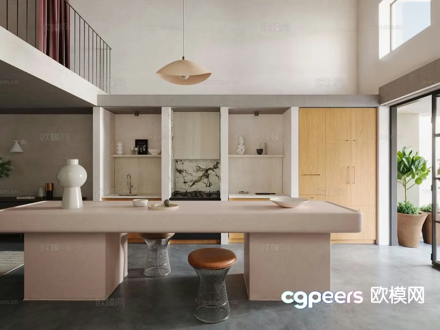 Modern kitchen 3d model
