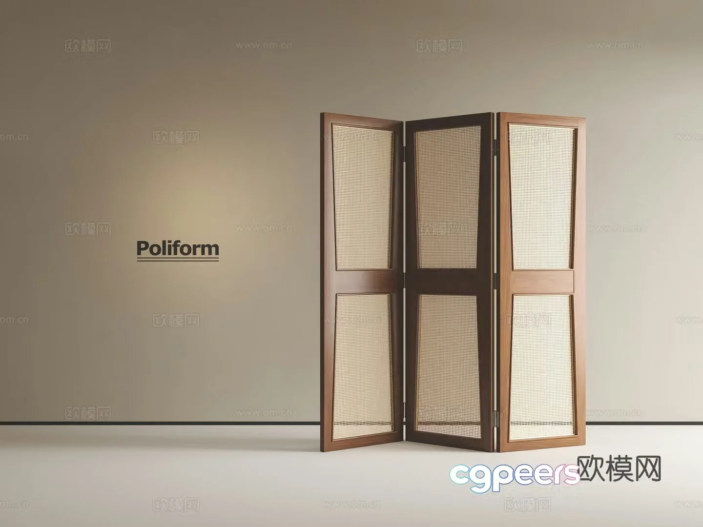 Medieval style screen 3d model