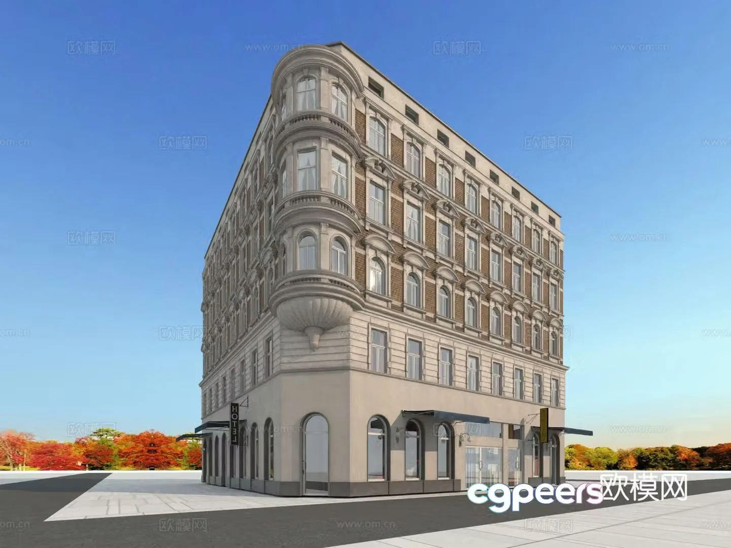 Building building exterior 3d model