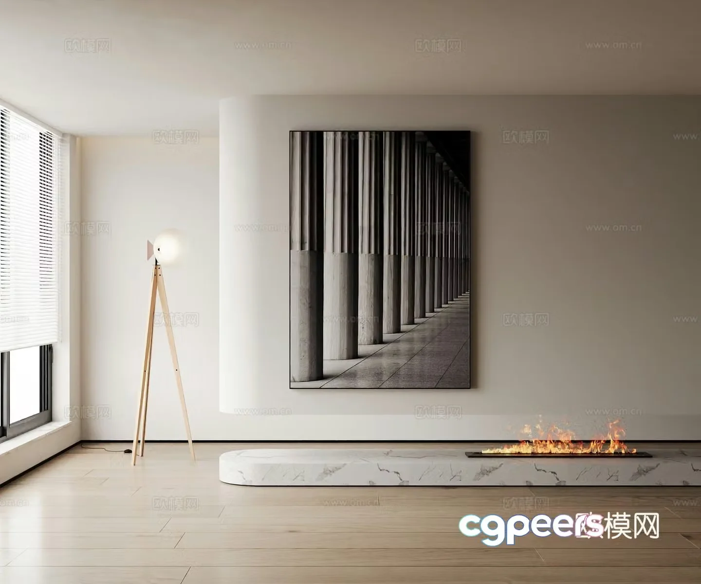 Modern decorative painting 3d model
