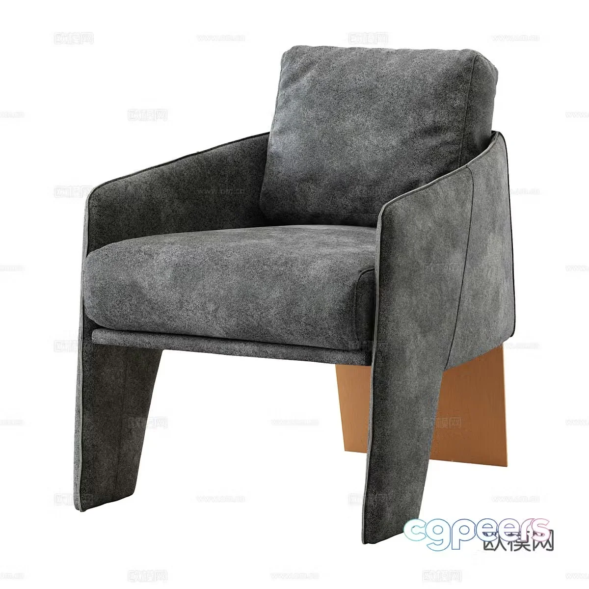 Modern single chair 3d model