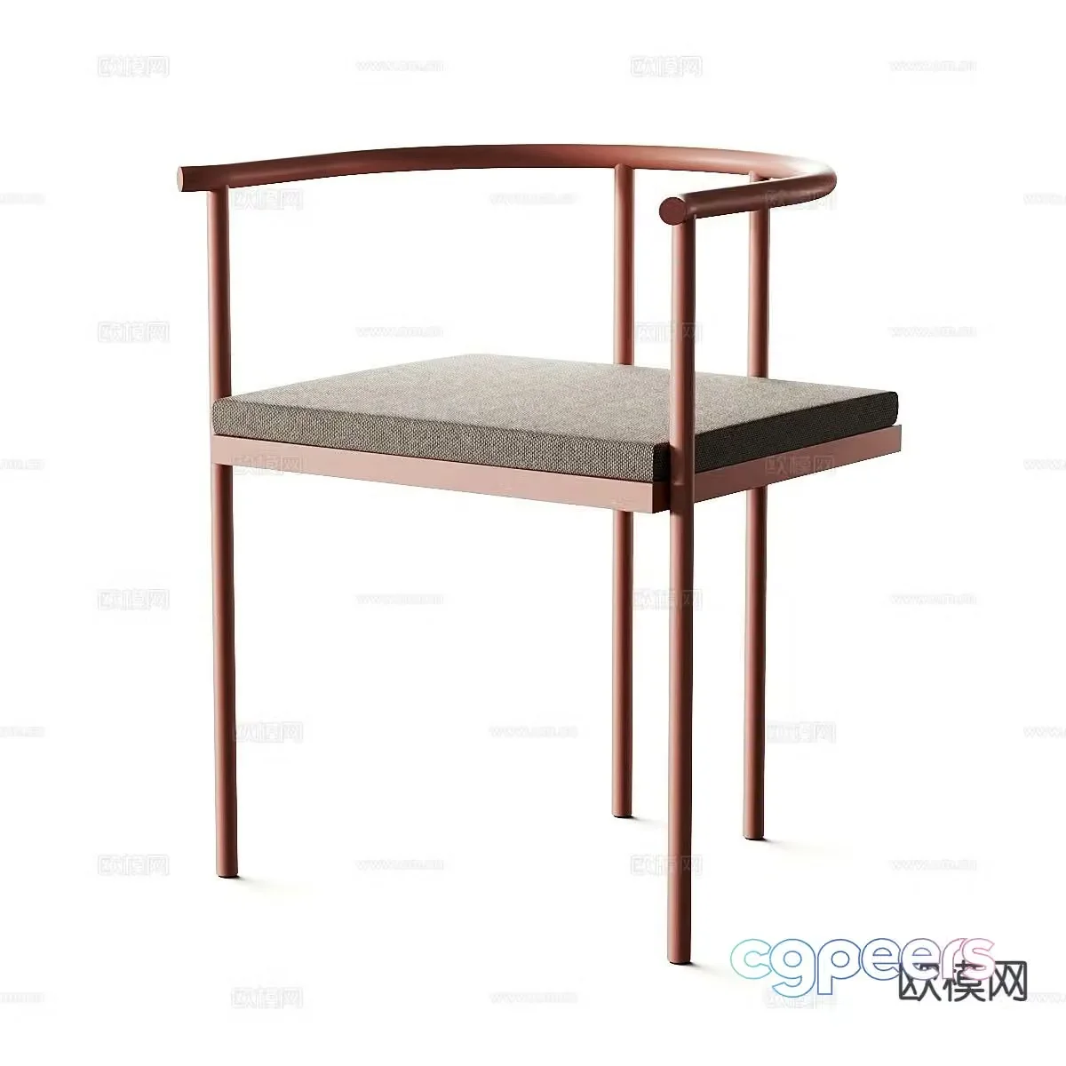 Modern chair leisure chair single chair 3d model