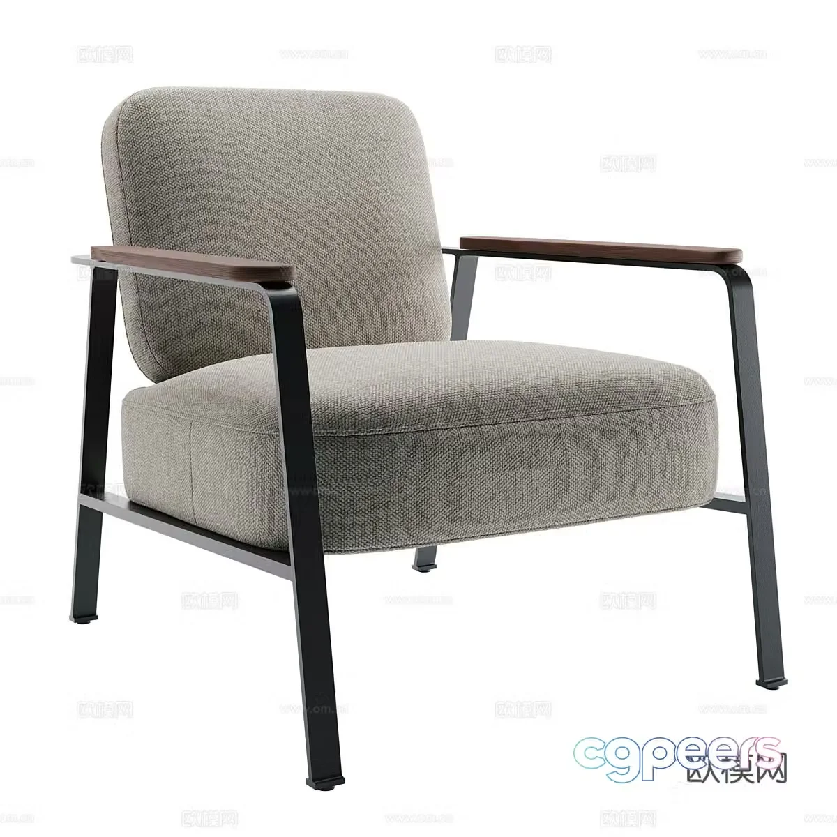 Fabric leisure chair Fabric single chair Fabric backrest chair Fabric armchair Fabric book chair Fabric 3d model