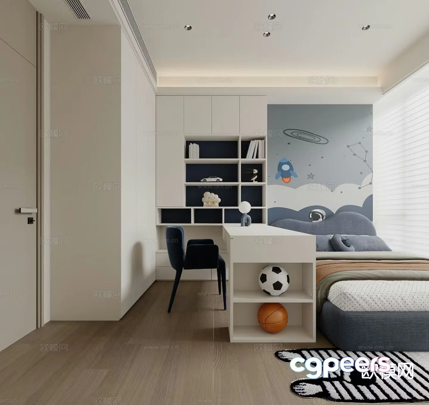 Tatami children’s room boy’s room 3d model