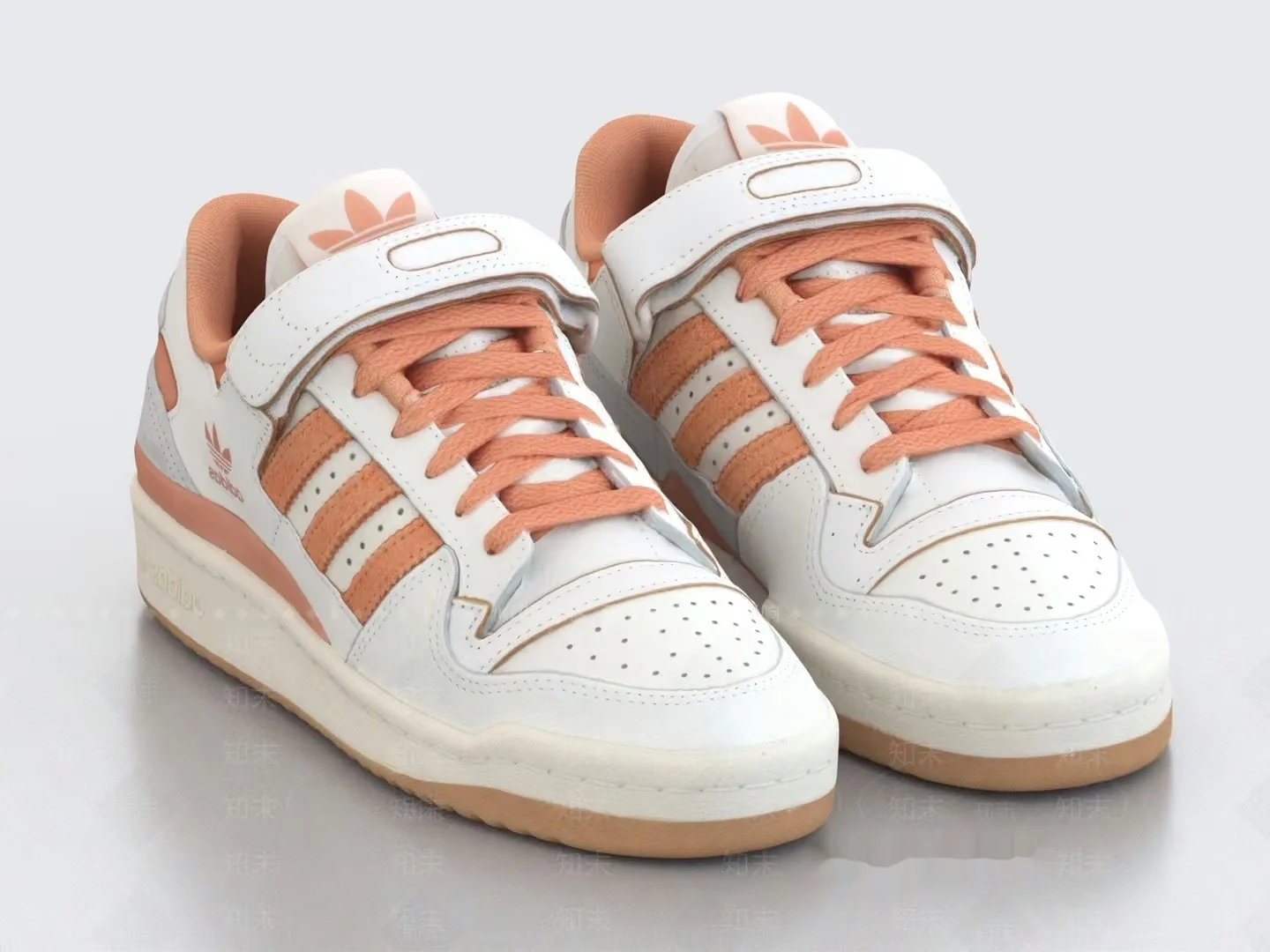 White And Pink Adidas Sneakers 3D Model – 22385 – VRAY Render
