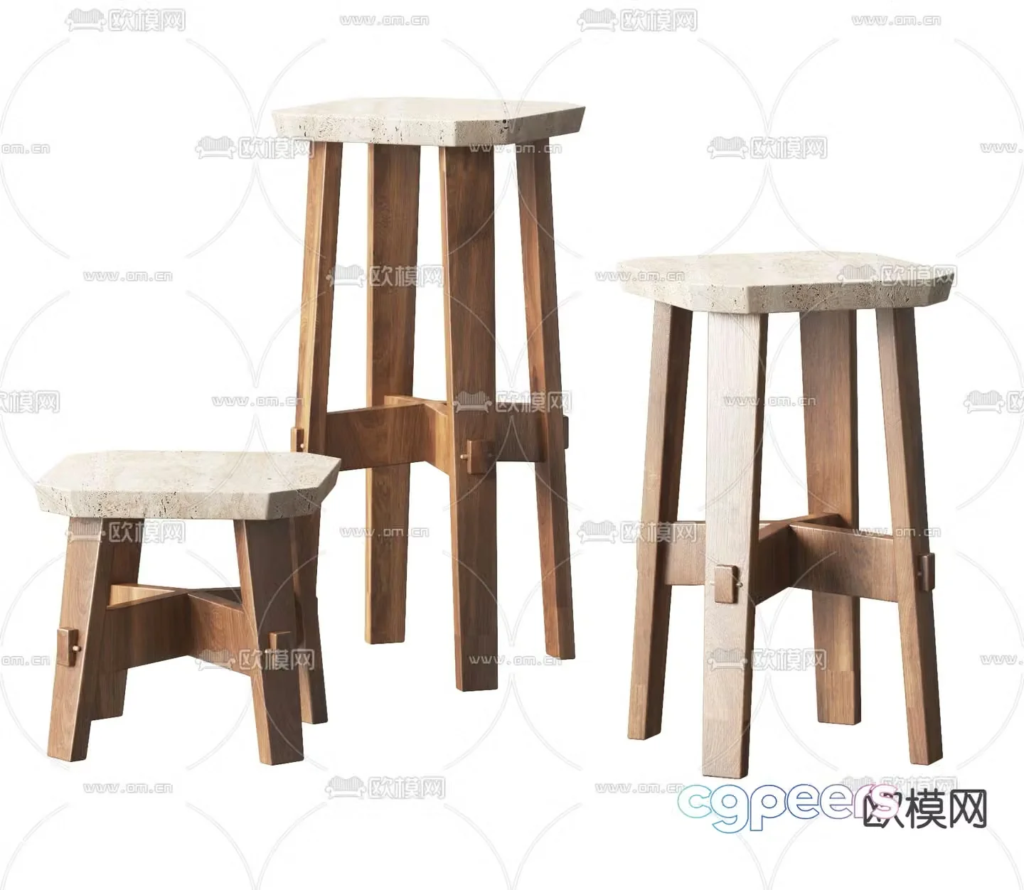 bar stool bar stool high stool 3d model