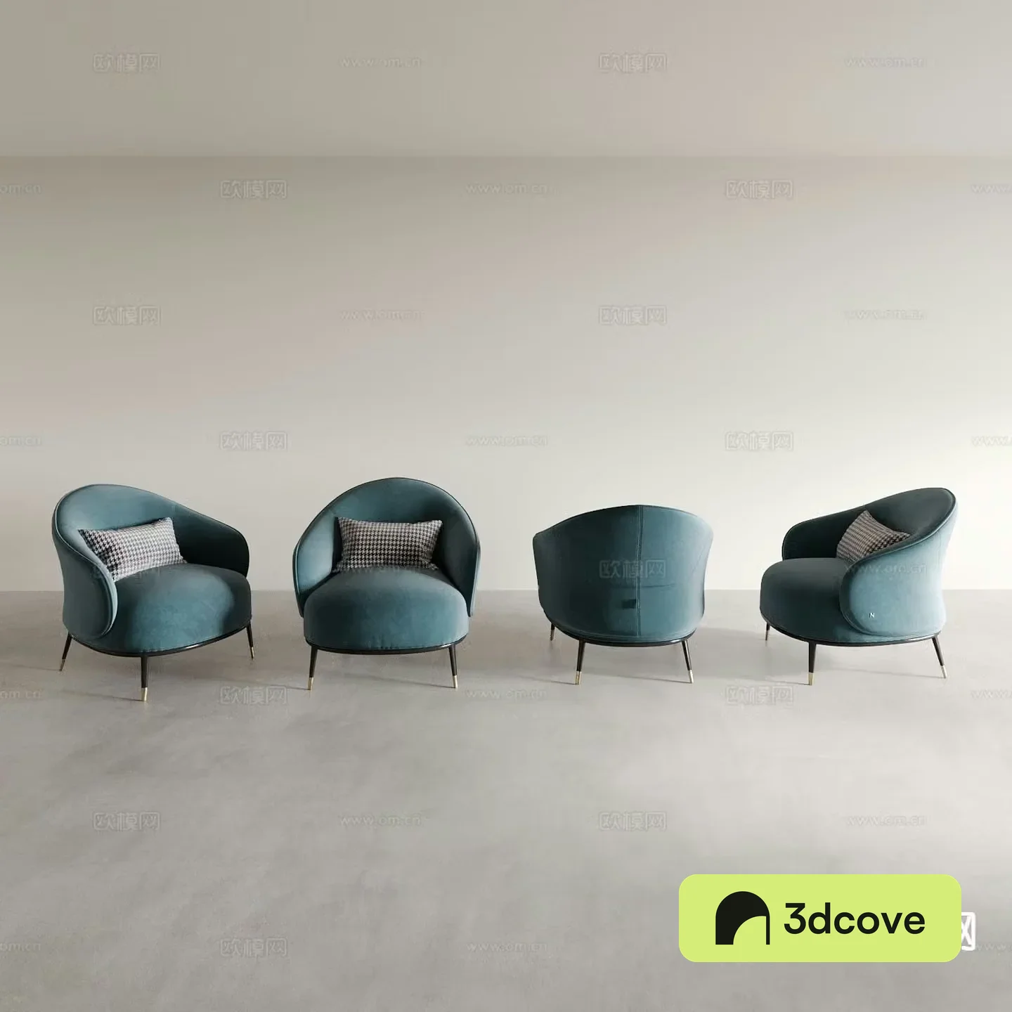 Simple European chair leisure chair