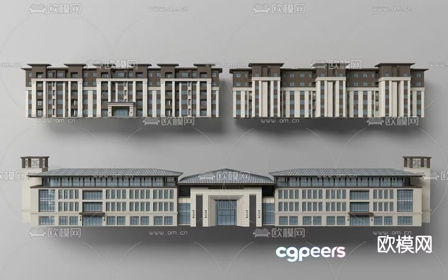 Residential commercial housing 3D model