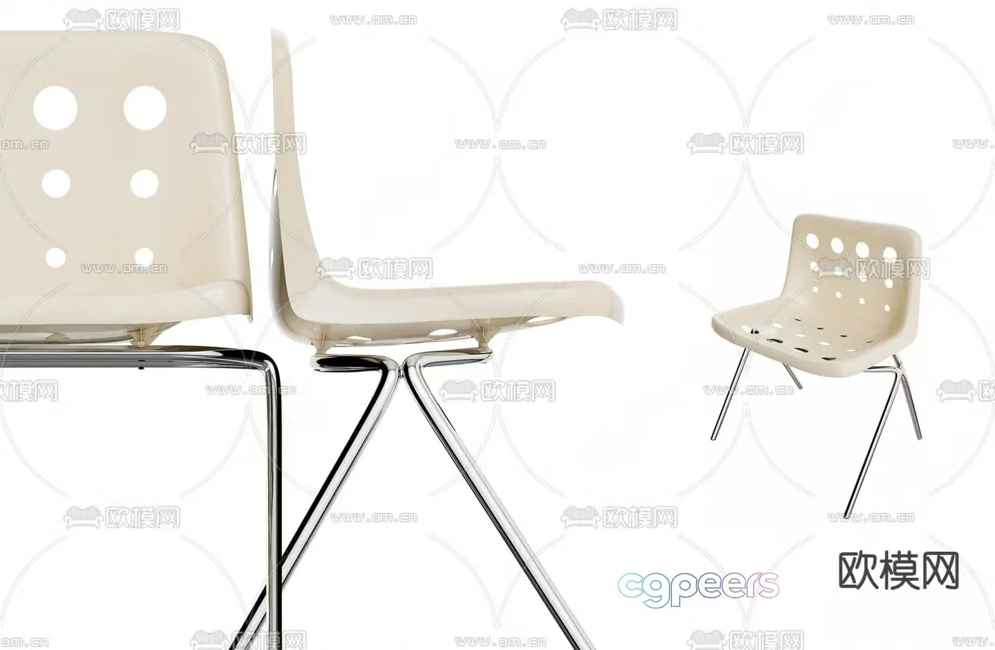 Modern cheese chair 3d model
