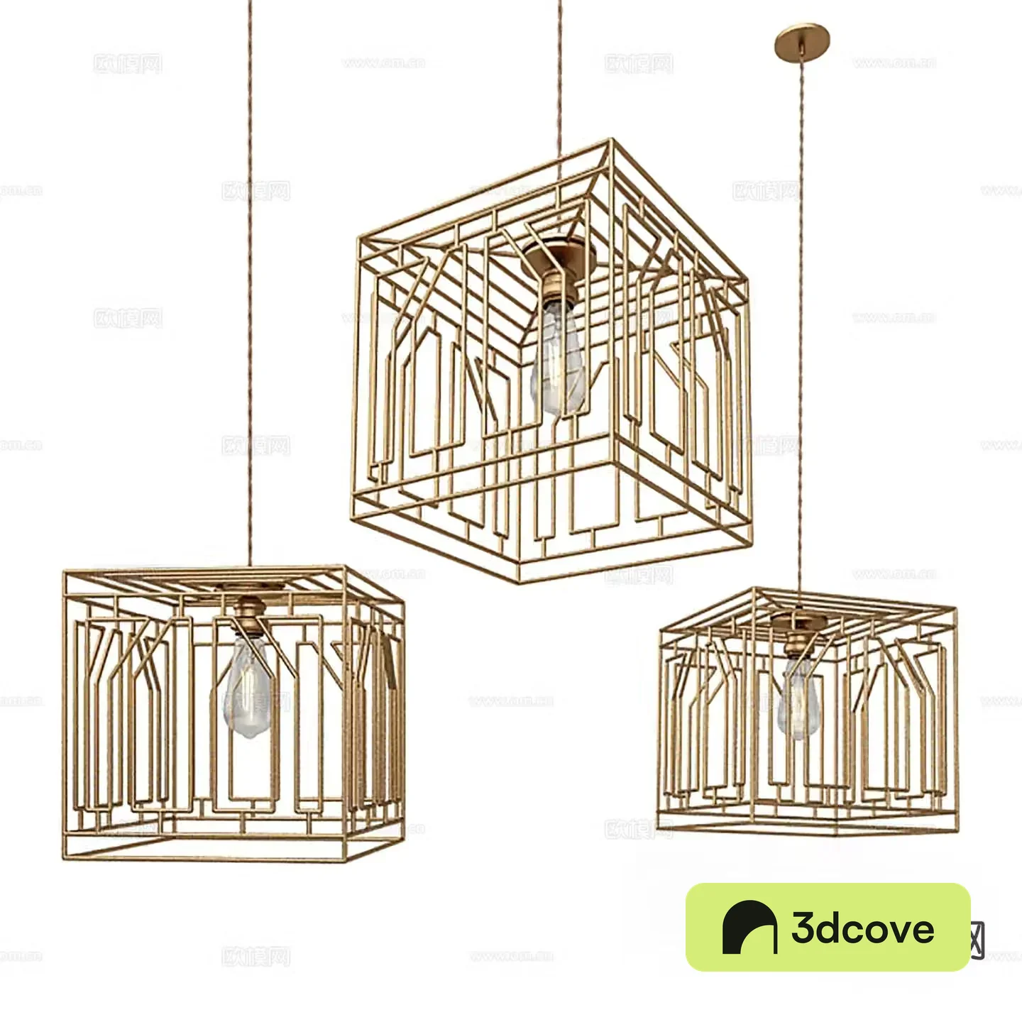 Light luxury chandelier hollow chandelier