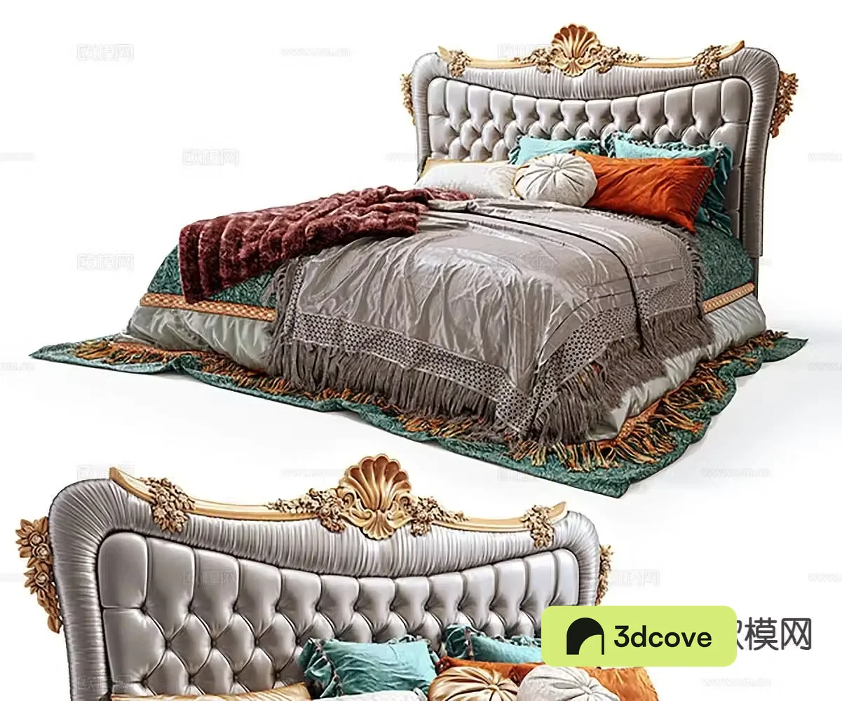 European double bed