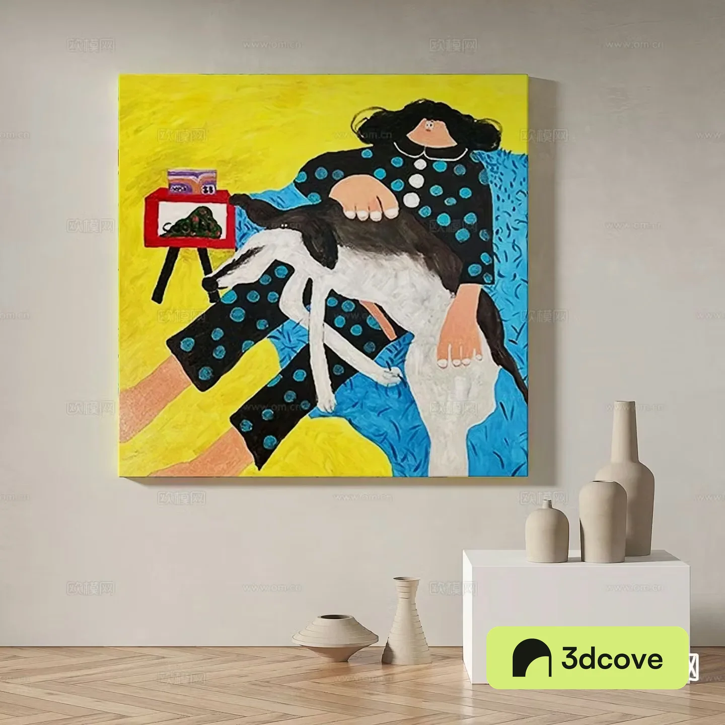 Memphis decorative painting dopamine oil painting