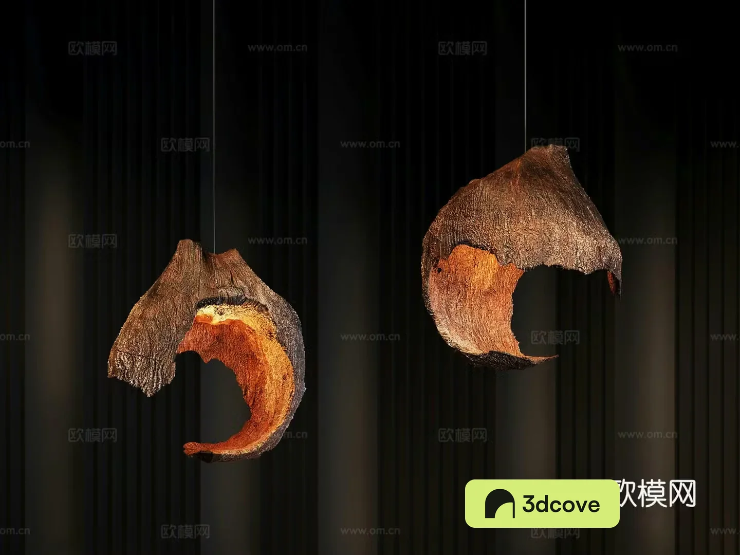 Wabi-sabi chandelier wood chandelier