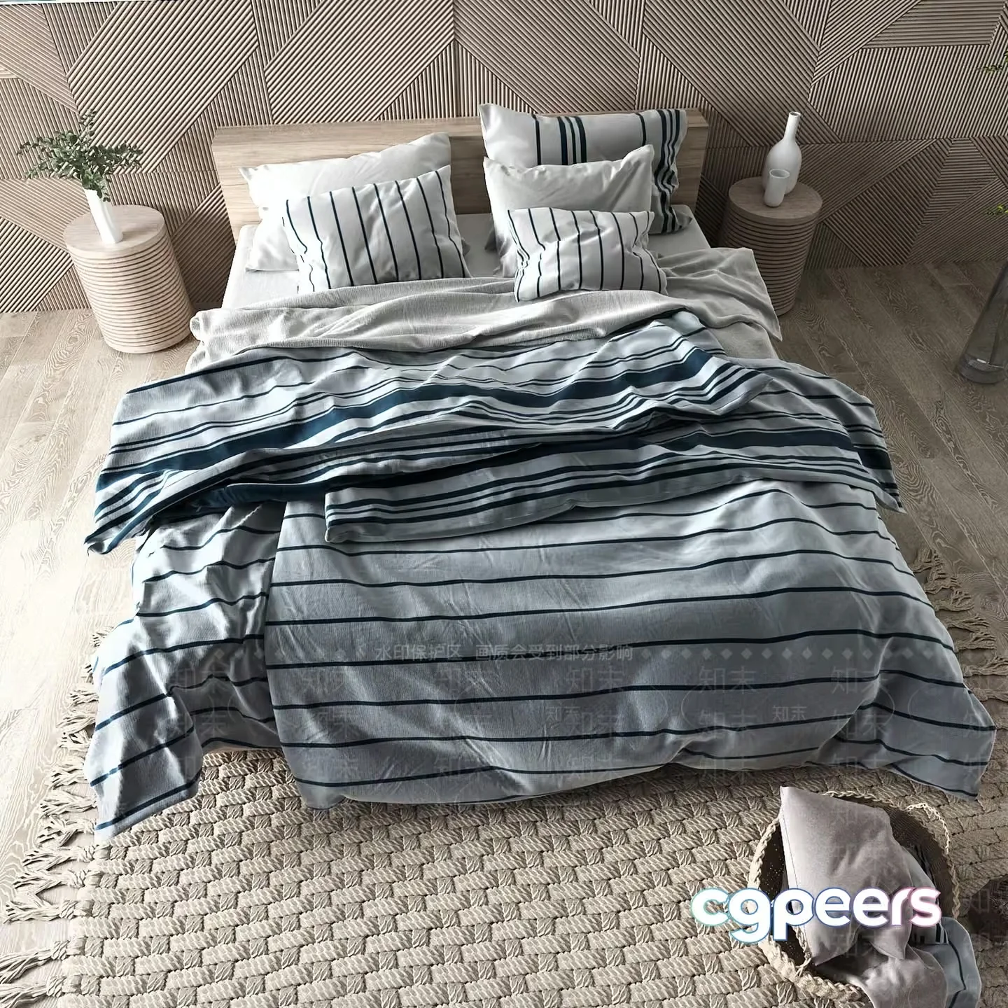 Cozy Bedroom 3D Model – 10988 – VRAY Render