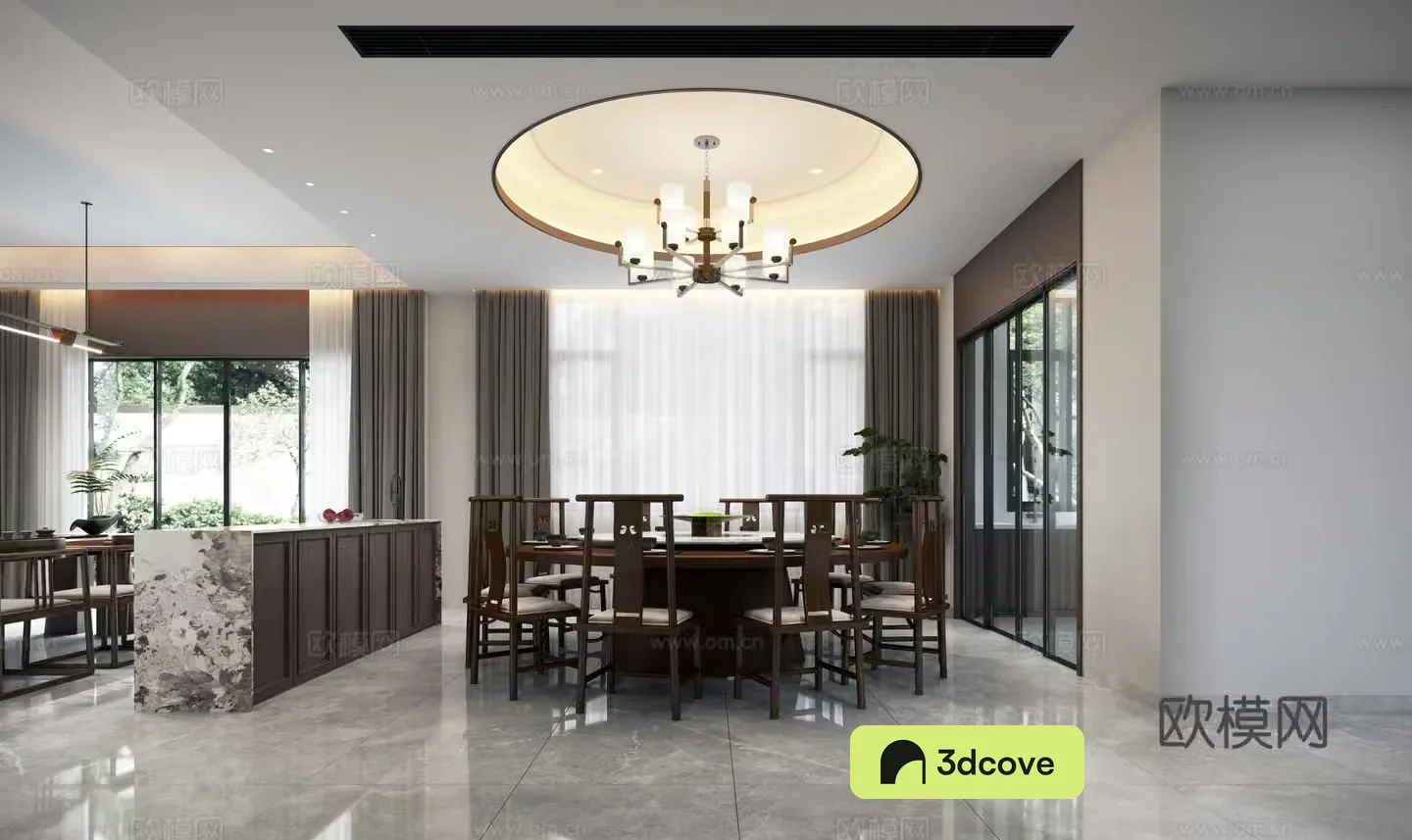 Villa round table restaurant