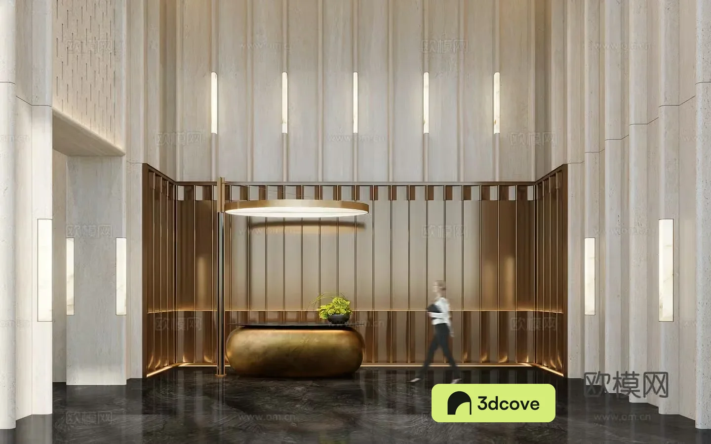 CCD modern Italian hotel lobby