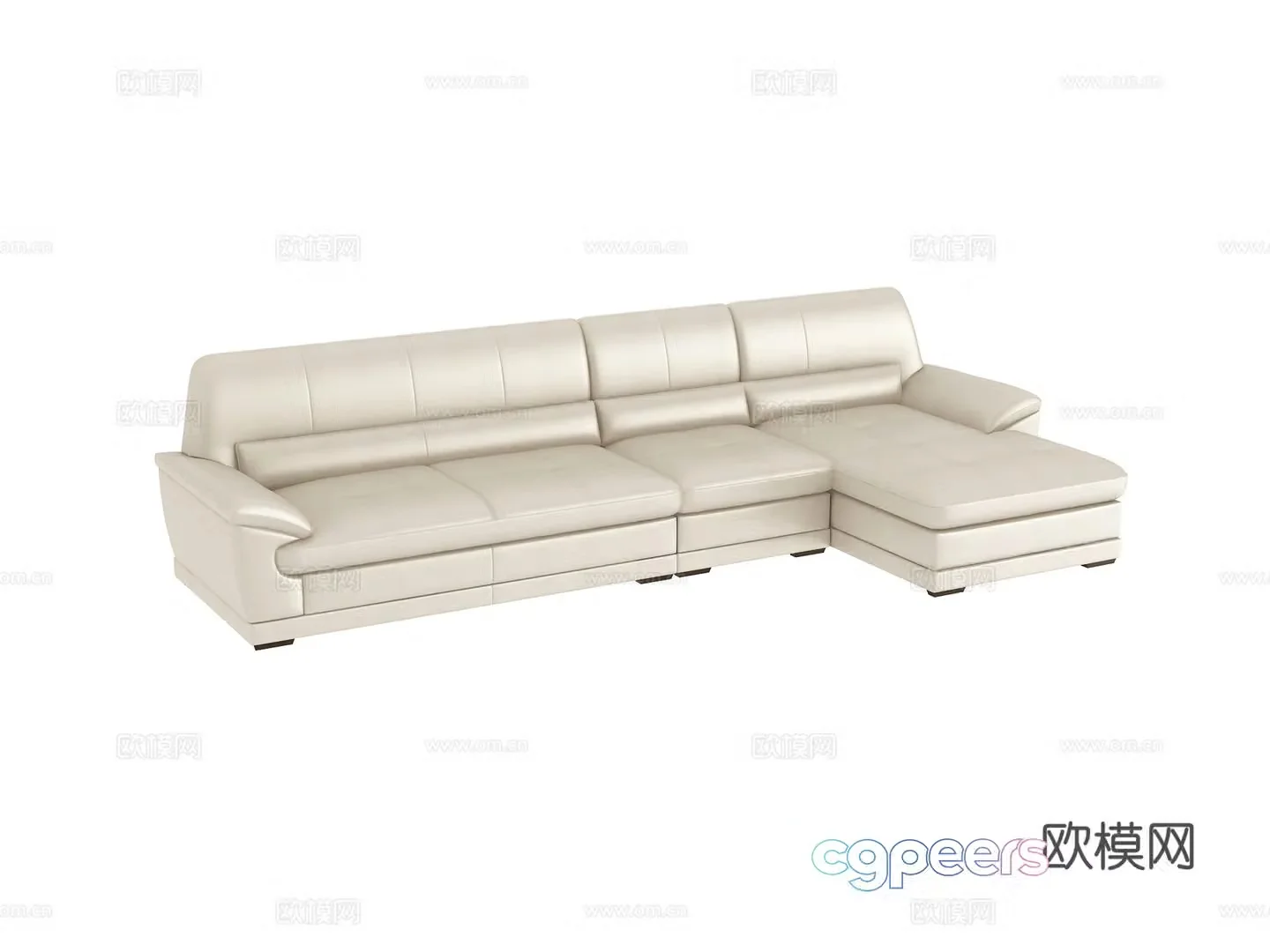Multi-person sofa corner sofa 3d model