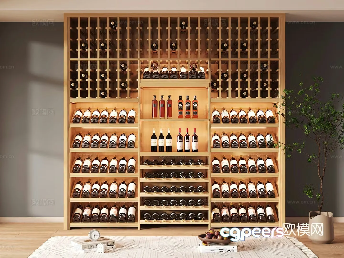 Wine cabinet design Wine cabinet red wine cabinet bar wine cabinet partition wine cabinet 3D model