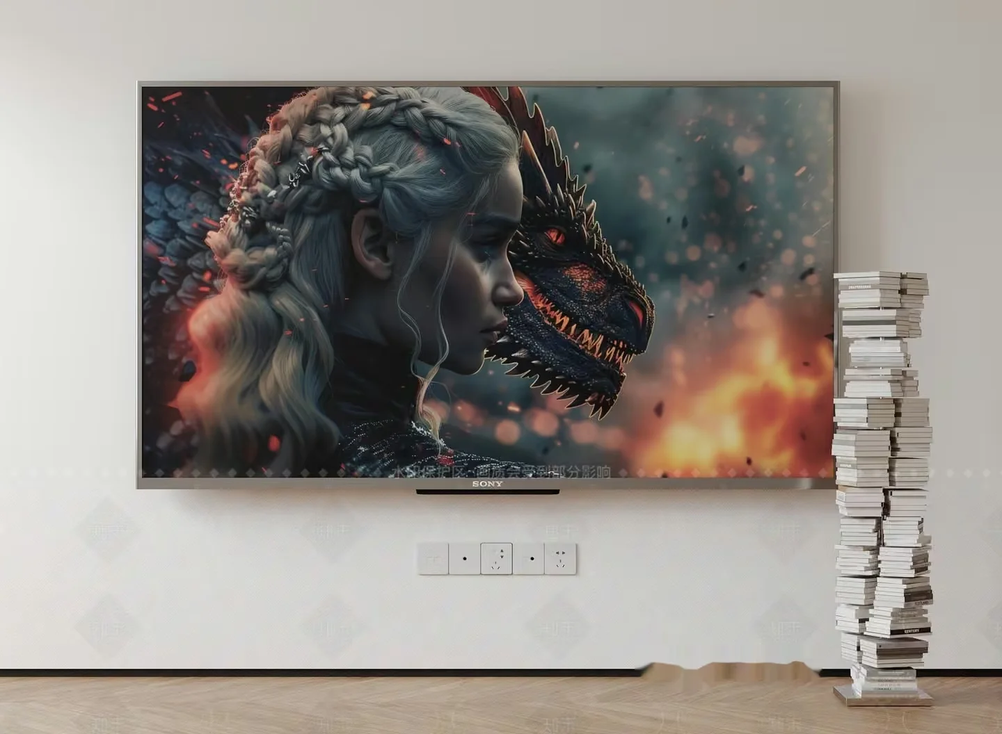 A Tv With A Fantasy Scene 3D Model – 13471 – CORONA Render