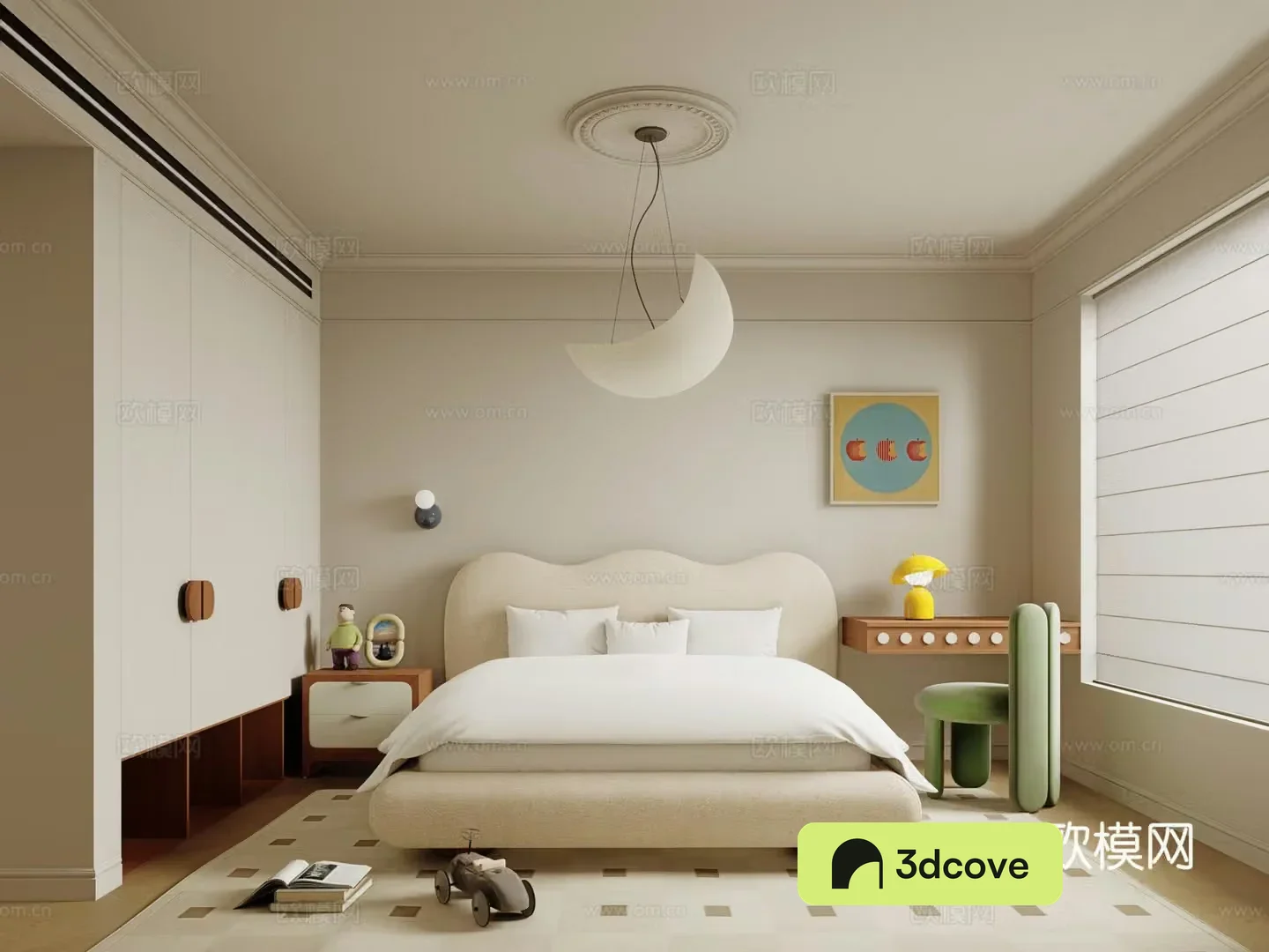 Modern Cream Home Bedroom Children’s Room