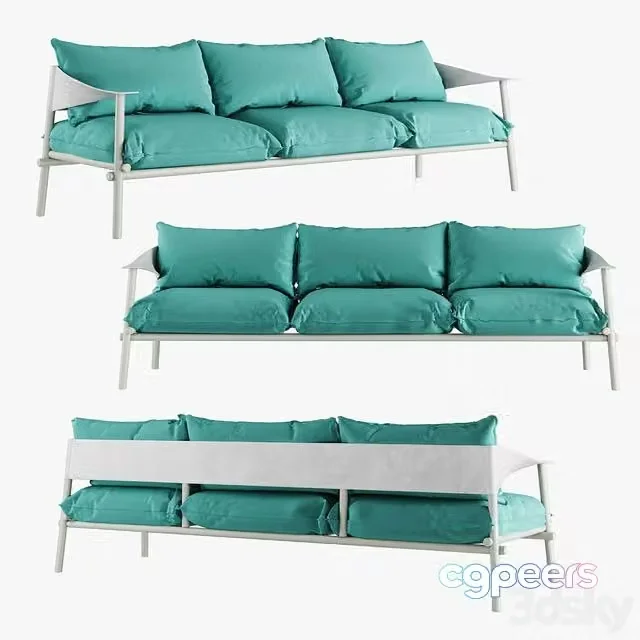 3ds Max Free – Terramare Three Seats Sofa