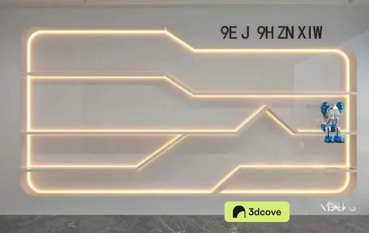 Modern White Shelving Unit