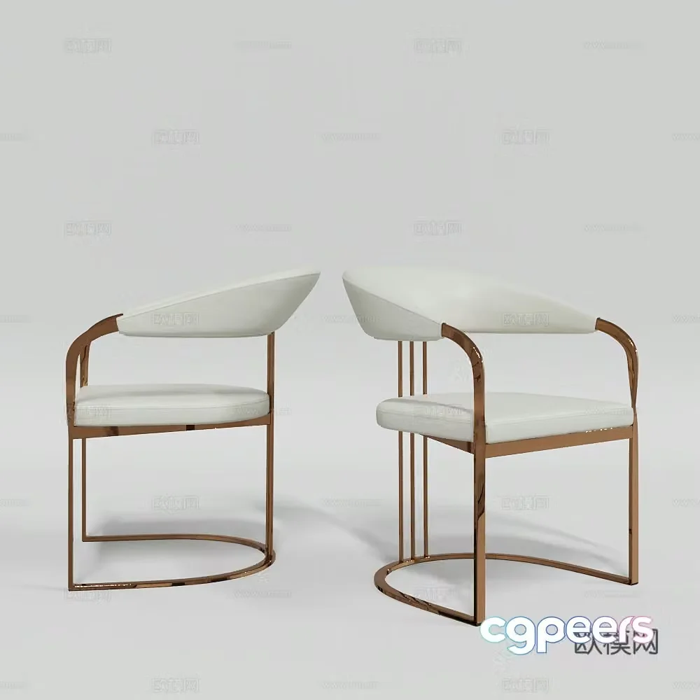 Modern dining chair 3d model