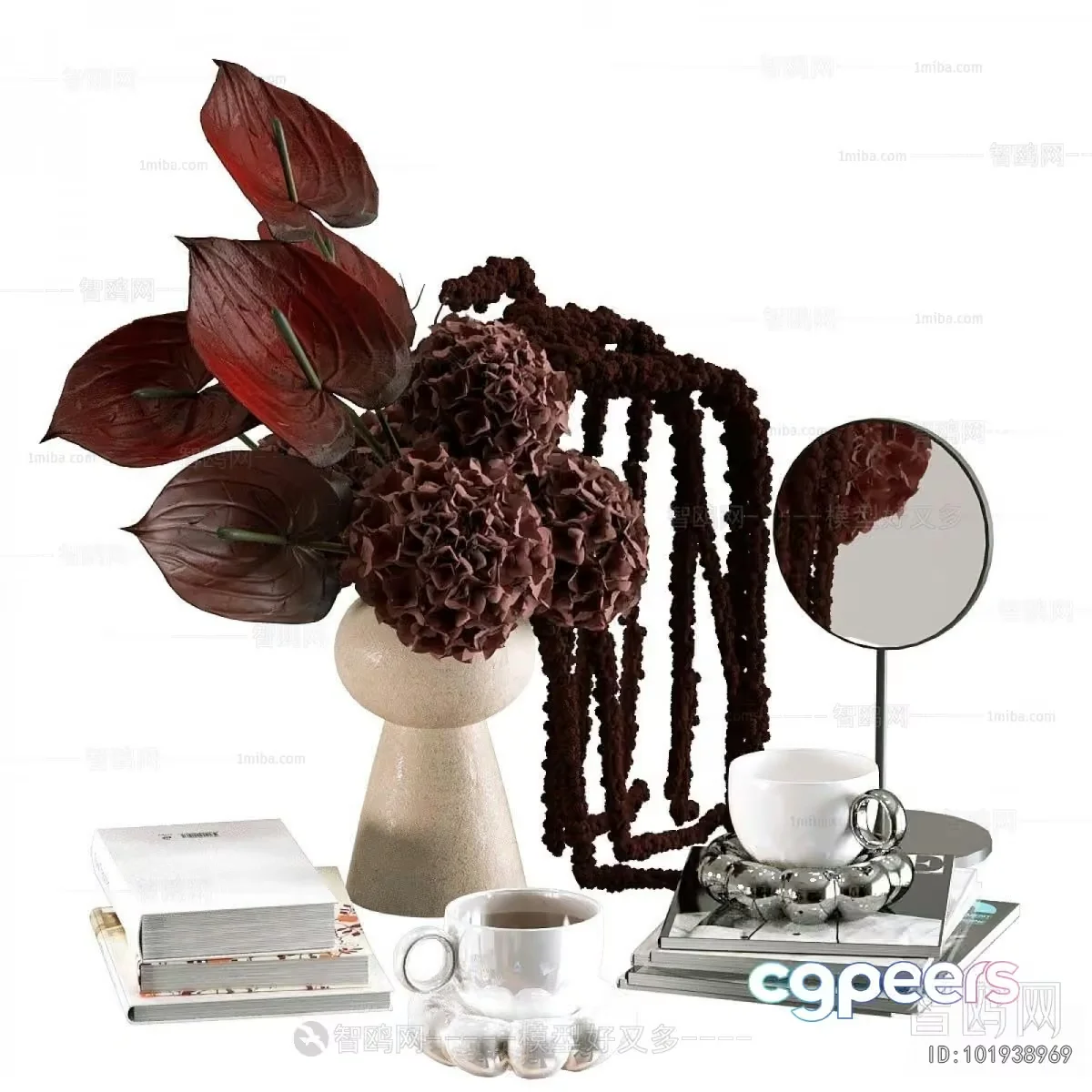 Modern Home Decor 3D Model – 16514 – CORONA Render