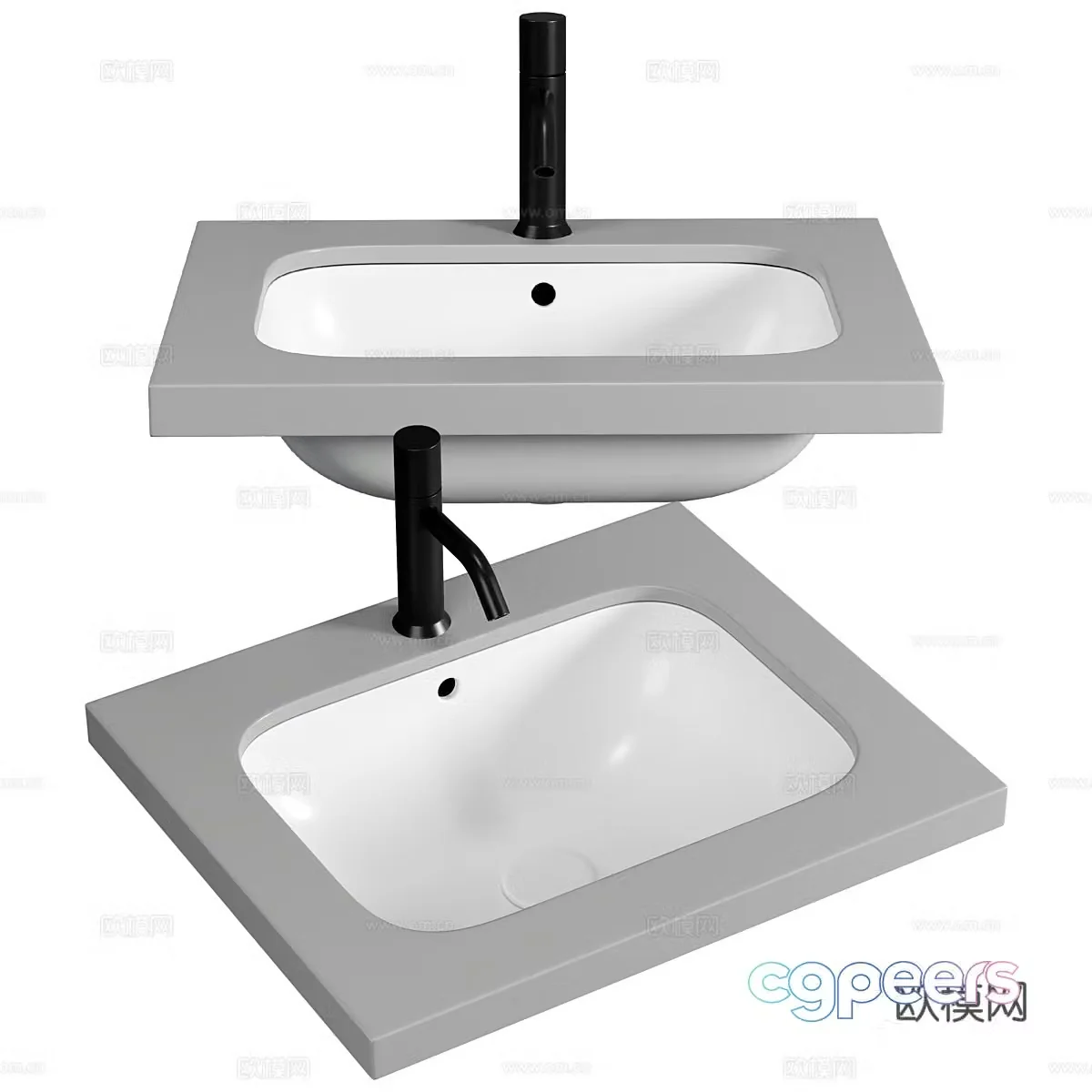 ENJOY Single washbasin 3D model