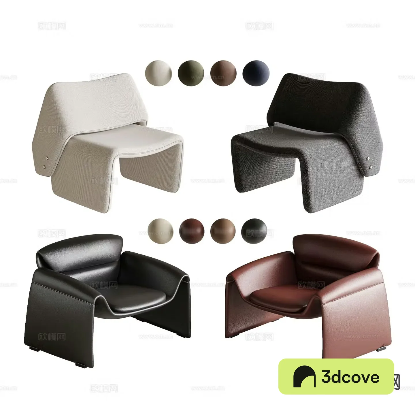 Modern single sofa
