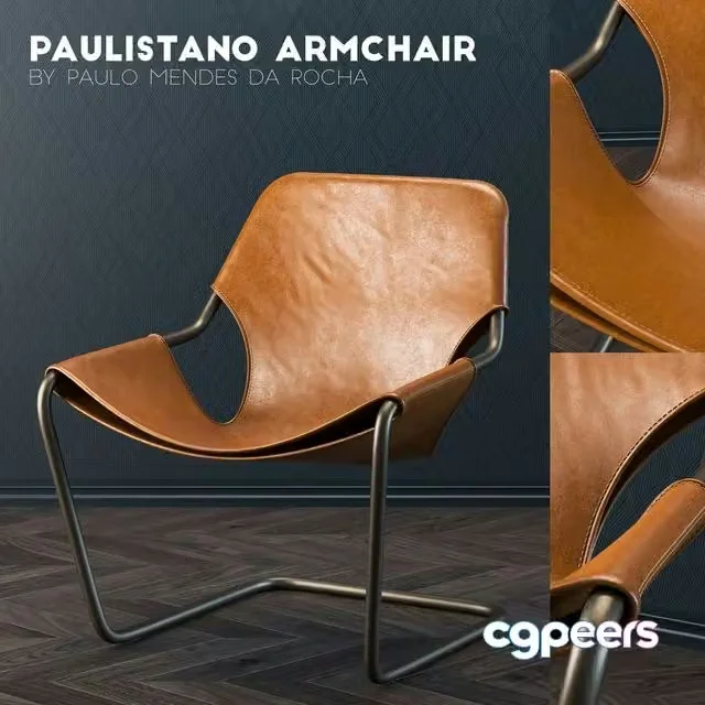 3ds Max Free – Paulistano Leather Chair
