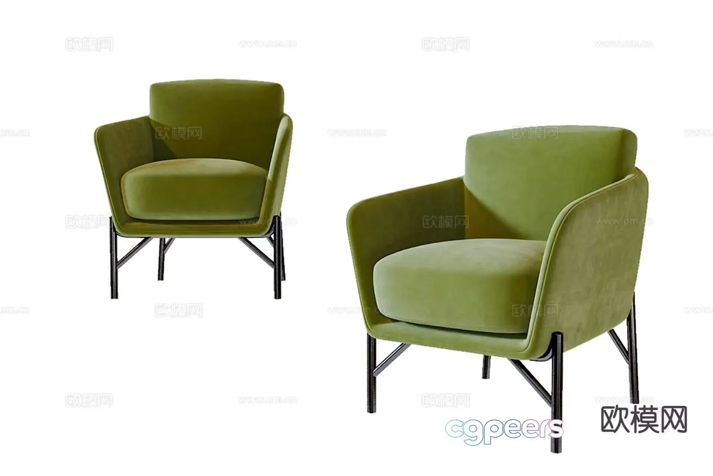 Single sofa leisure sofa 3d model