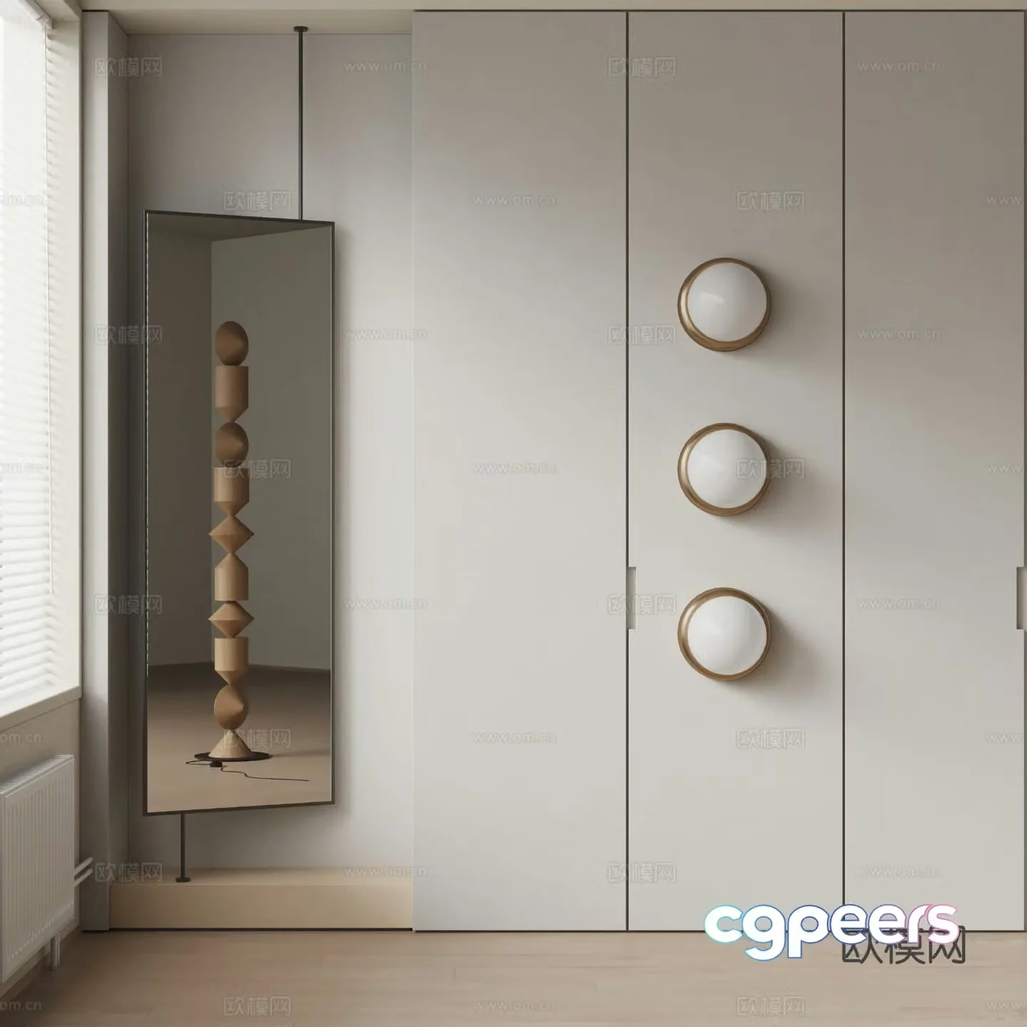 kvadro wall light 3d model