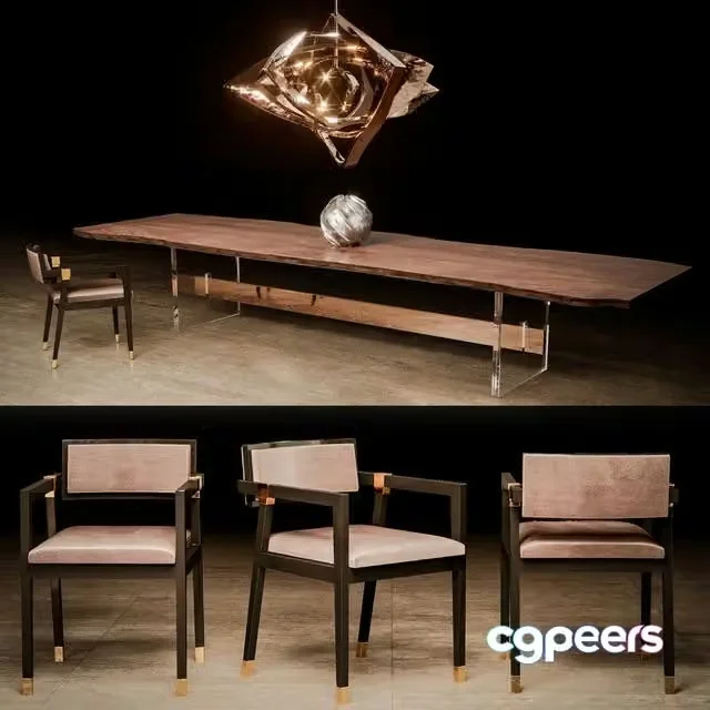 3ds Max Free – Hudson dining set