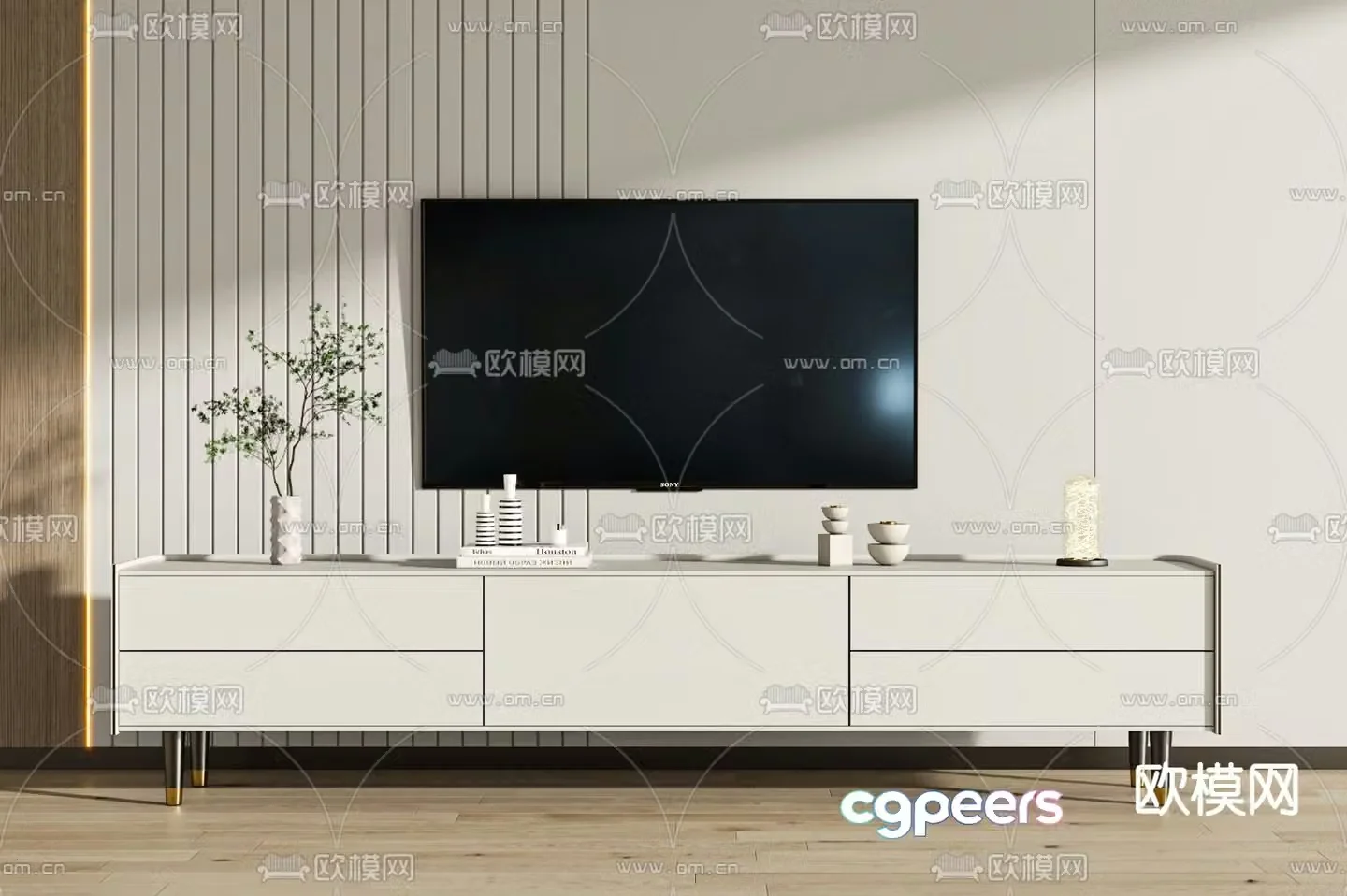 Modern TV cabinet 3d model
