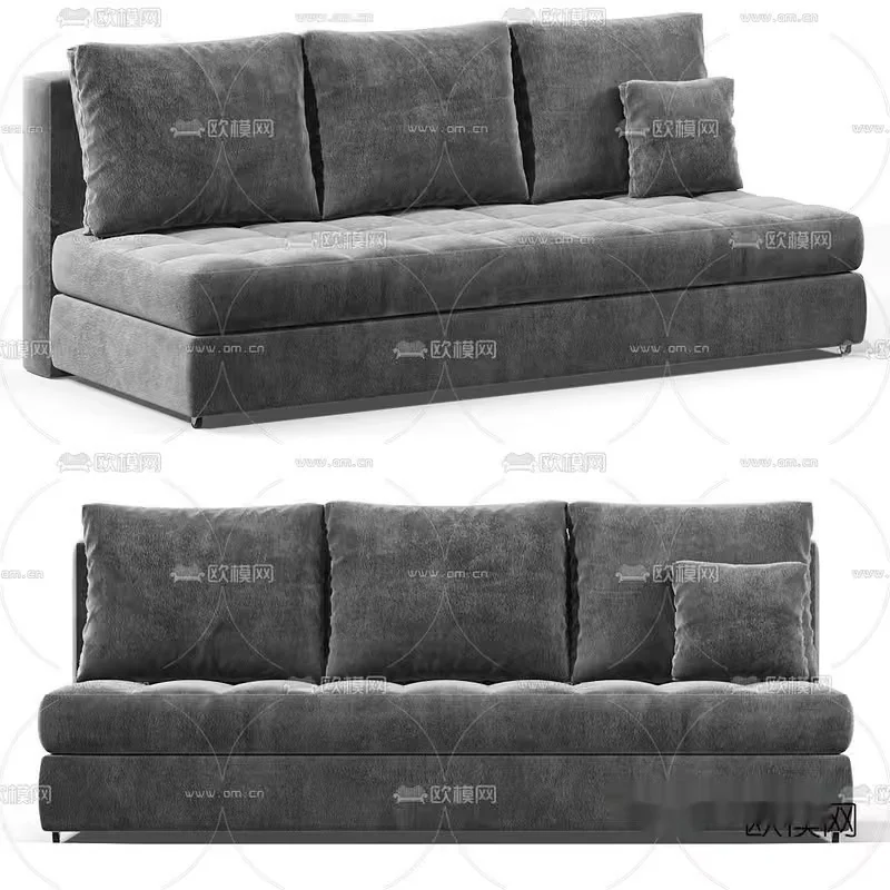 Grey Sofa 3D Model – 3158 – VRAY Render
