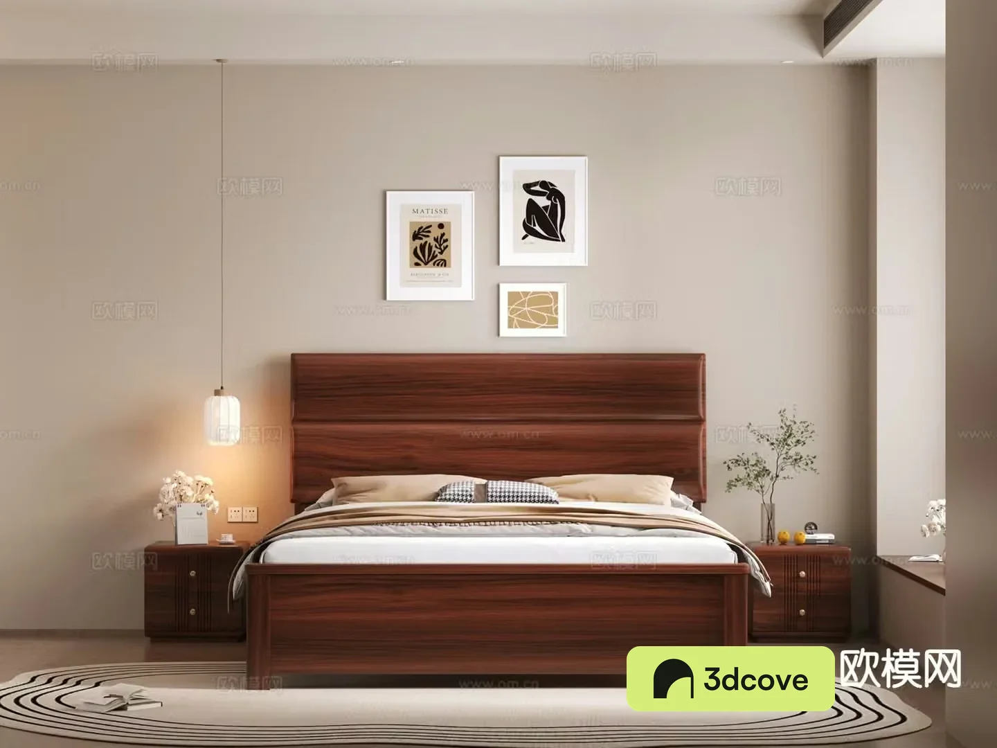 New Chinese style double bed