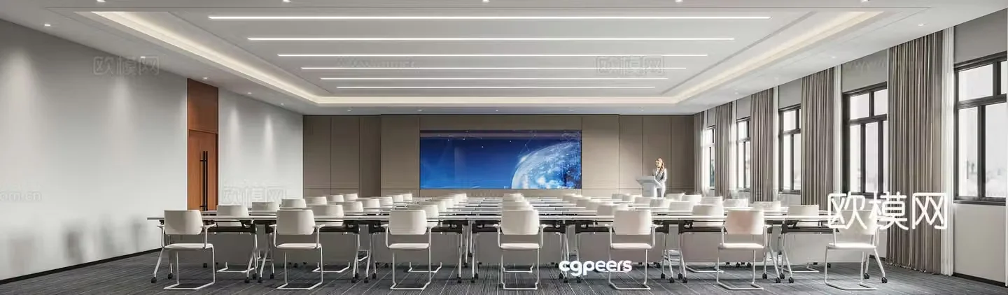 Modern conference room 3D model