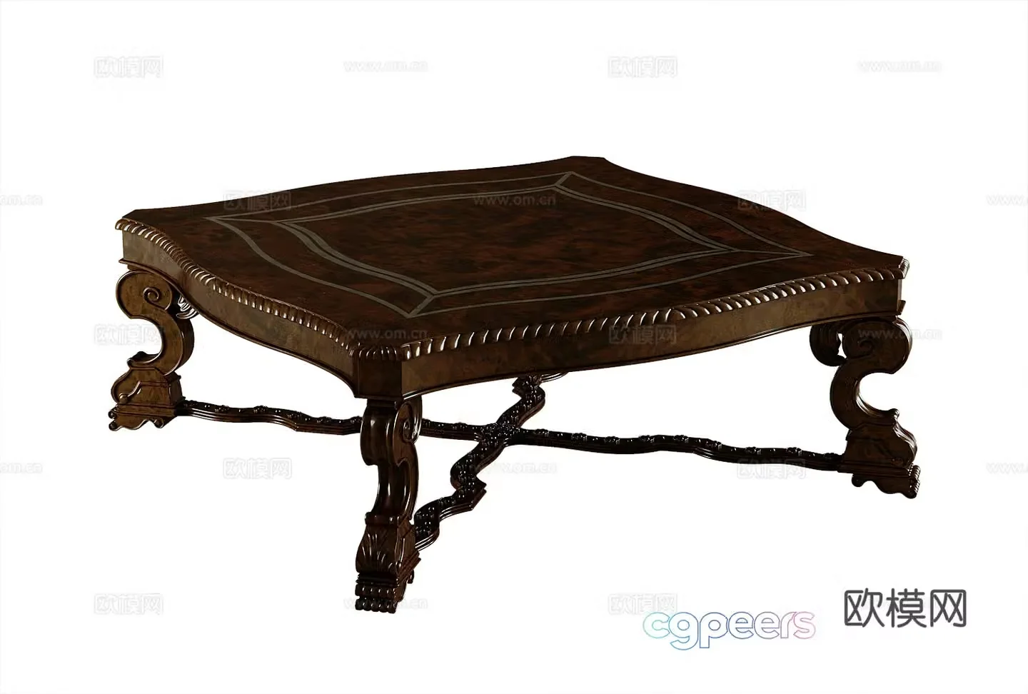 American coffee table 3d model