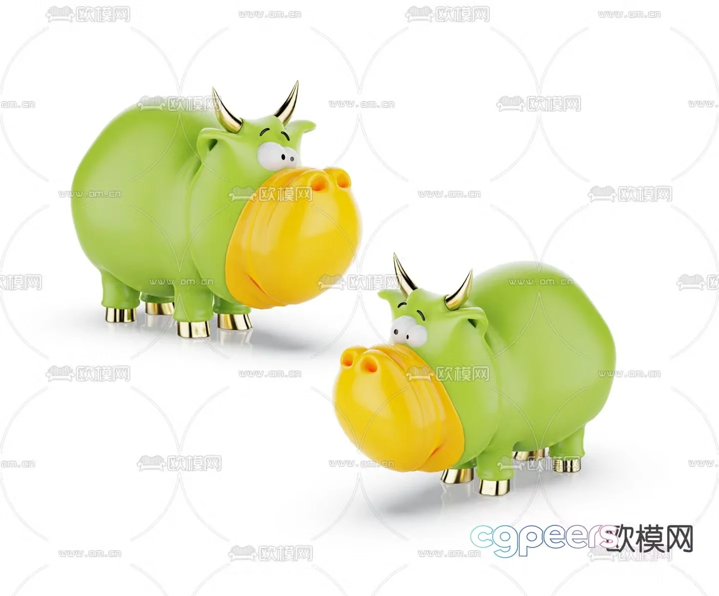 Modern cartoon doll toy 3d model