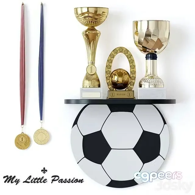 3ds Max Free – Sports awards and cups. Decor
